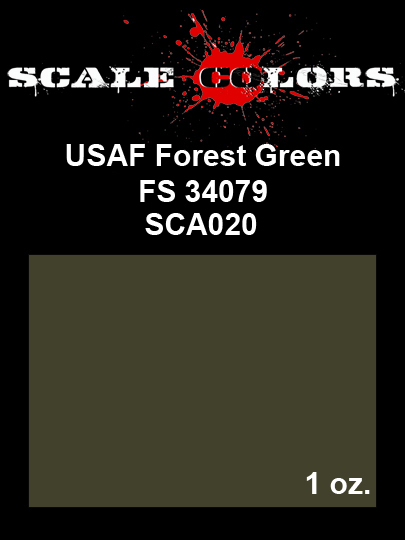 Boxart USAF Dark Green FS34079 SCA020 Scale Colors
