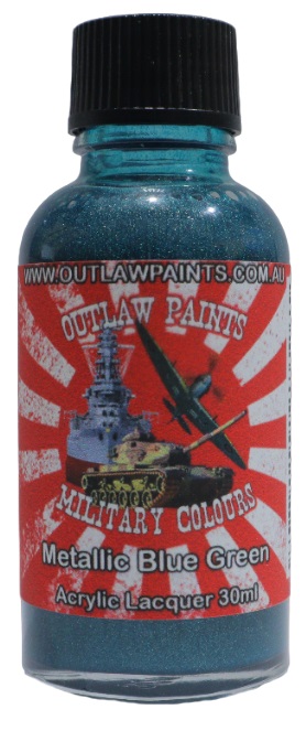 Boxart Japanese Military Colour - Metallic Blue Green OP168MIL Outlaw Paints Boxart Japanese Military Colour - Metallic Blue Green OP168MIL Outlaw Paints