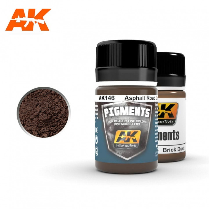 Boxart Pigments: Asphalt Road Dirt AK 146 AK Interactive