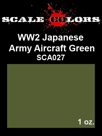Boxart IJA Nakajima Green SCA027 Scale Colors