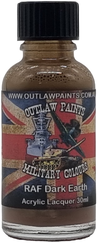 Boxart British Military Colour - RAF Dark Earth OP096MIL Outlaw Paints Boxart British Military Colour - RAF Dark Earth OP096MIL Outlaw Paints