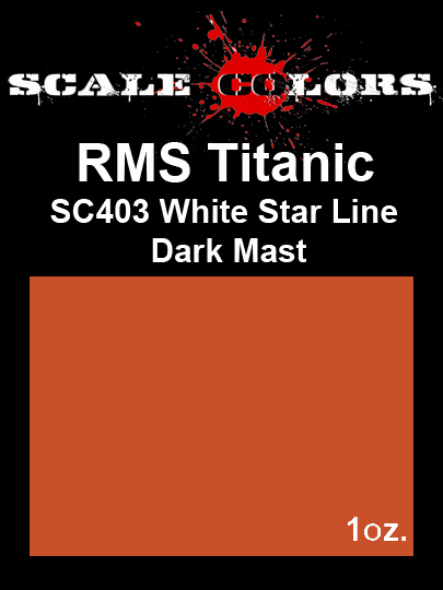 Boxart RMS Titanic White Star Line Dark Mast SC403 Scale Colors