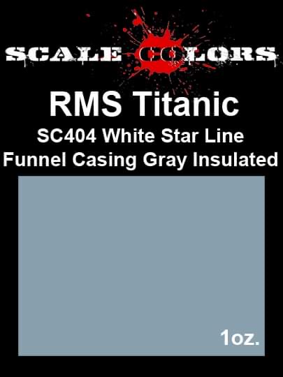 Boxart RMS Titanic White Star Line Funnel Casing Gray Insulated SC404 Scale Colors