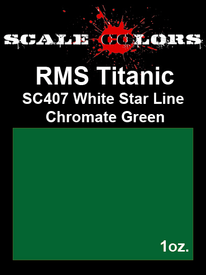 Boxart RMS Titanic White Star Line Chromate Green SC407 Scale Colors