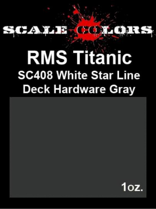 Boxart RMS Titanic White Star Line Deck Hardware Gray SC408 Scale Colors