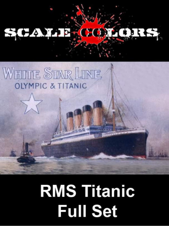 Boxart RMS Titanic Paint Set SC988 Scale Colors