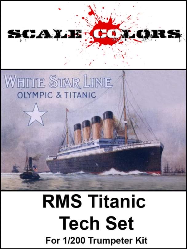 Boxart RMS Titanic Tech Set SC997 Scale Colors