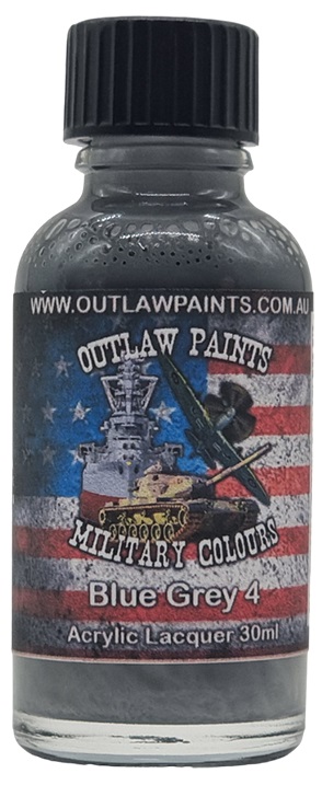 Boxart US Military Colour - Blue Grey 4 OP029MIL Outlaw Paints Boxart US Military Colour - Blue Grey 4 OP029MIL Outlaw Paints