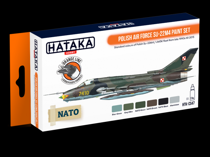 Boxart Polish Air Force Su-22M4 paint set HTK-CS47 Hataka Hobby Orange Line