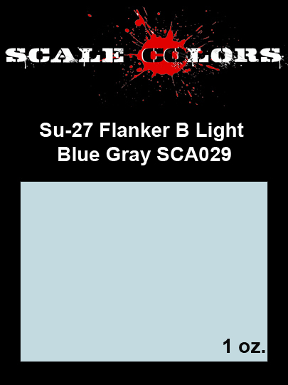 Boxart Su-27 Flanker B Light Blue Gray SCA029 Scale Colors