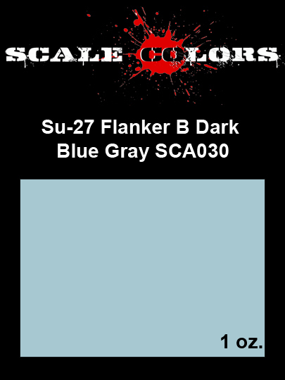 Boxart Su-27 Flanker B Dark Blue Gray  Scale Colors