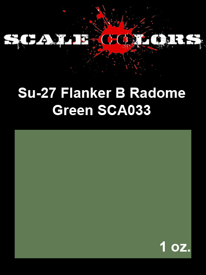 Boxart Su-27 Flanker B Radome Green  Scale Colors