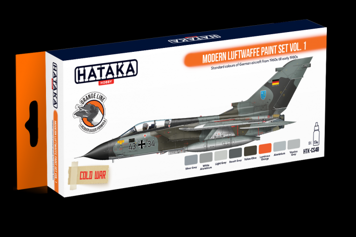Boxart Modern Luftwaffe paint set vol.1 HTK-CS48 Hataka Hobby Orange Line