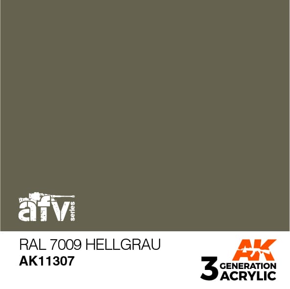 Boxart RAL 7009 Hellgrau  AK 3rd Generation - AFV