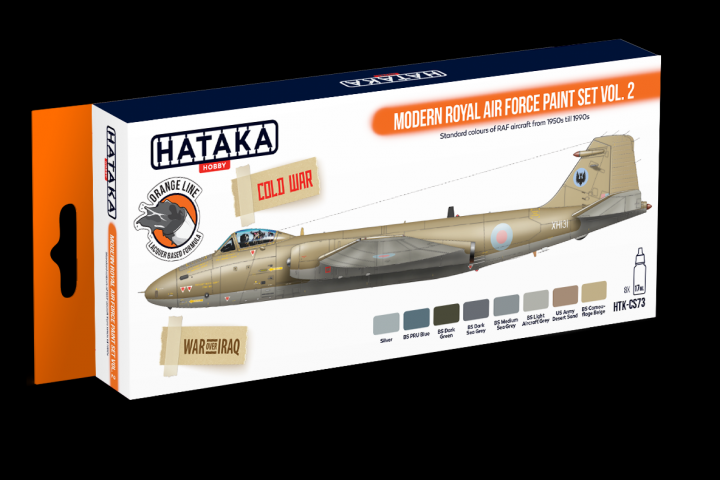 Boxart Modern Royal Air Force paint set vol. 2 HTK-CS73 Hataka Hobby Orange Line