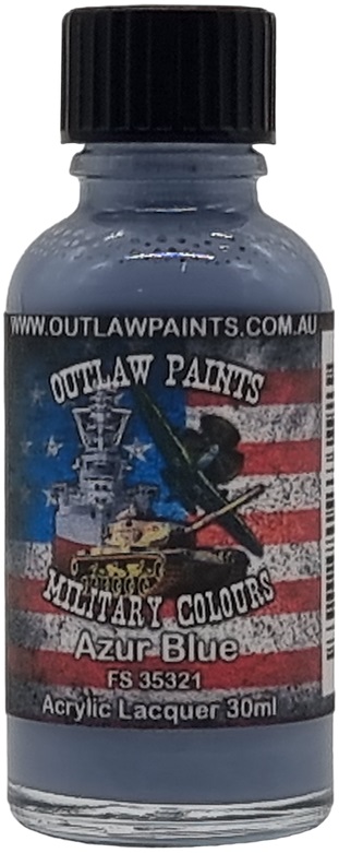 Boxart US Military Colour - Azur Blue FS35321 OP051MIL Outlaw Paints Boxart US Military Colour - Azur Blue FS35321 OP051MIL Outlaw Paints