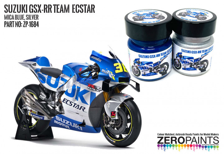 Boxart Team Suzuki ECSTAR GSX-RR Blue/Silver Paint Set  Zero Paints