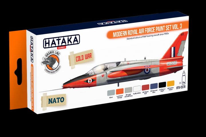 Boxart Modern Royal Air Force Paint set vol. 3 HTK-CS70 Hataka Hobby Orange Line