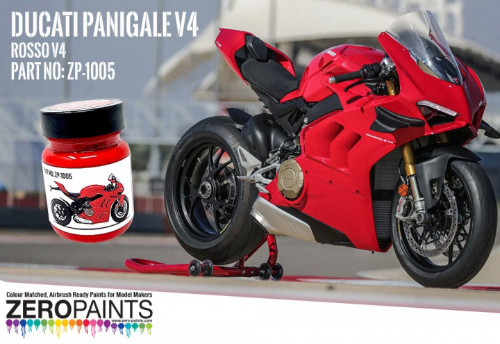 Boxart Ducati Rosso V4 Red Paint for Panigale V4  Zero Paints