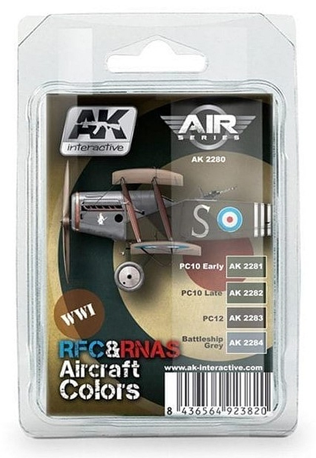 Boxart RFC & RNAS Aircraft Colors 2280 AK Interactive Air Series
