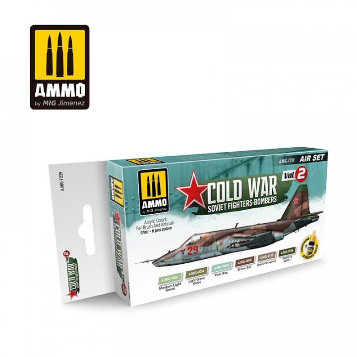 Boxart Cold War Vol. 2 Soviet Fighters - Bombers A.MIG-7239 Ammo by Mig Jimenez