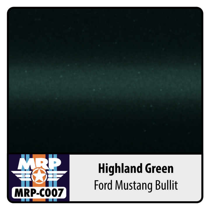 Boxart Highland Green - Ford Mustang Bullit  MR.Paint