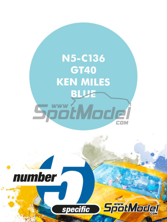 Boxart GT40 Ken Miles Blue  Number Five