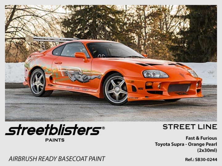 Boxart Toyota Supra Fast and Furious Orange Pearl  StreetBlisters Paints