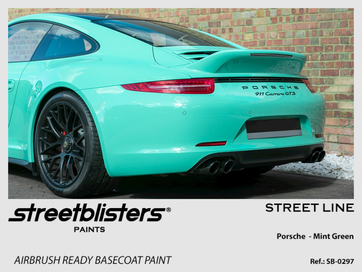 Boxart Porsche Mint Green  StreetBlisters Paints