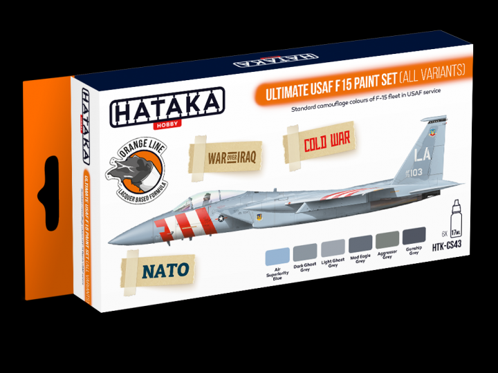 Boxart Ultimate USAF F-15 paint set (all variants) HTK-CS43 Hataka Hobby Orange Line
