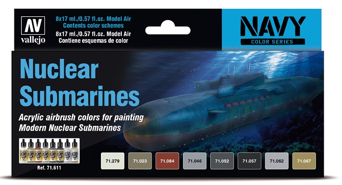 Boxart Nuclear Submarines 71.611 Vallejo Model Air