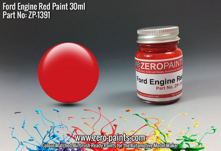 Boxart Ford USA Red Engine Paint  Zero Paints