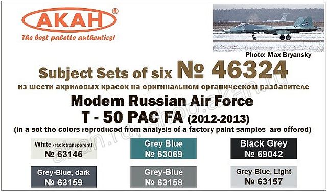 Boxart Modern Aviation of Russia: T-50 PAK FA (2012-2013) 46324 Akah