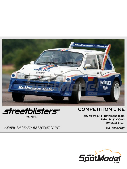 Boxart MG Metro 6R4 Rothmans Team Blue - White  StreetBlisters Paints