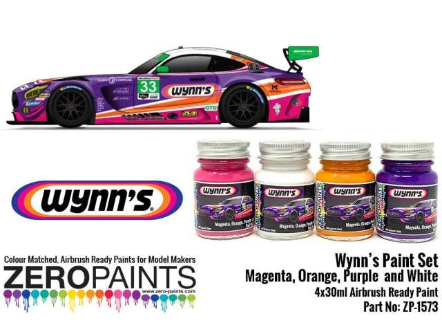 Boxart Wynn's Sponsor Paint Set 4x30ml (pre-thinned) ZP-1573 Zero Paints