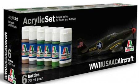 Boxart WWII USAAC Aircraft 438AP Italeri Acrylic Paint