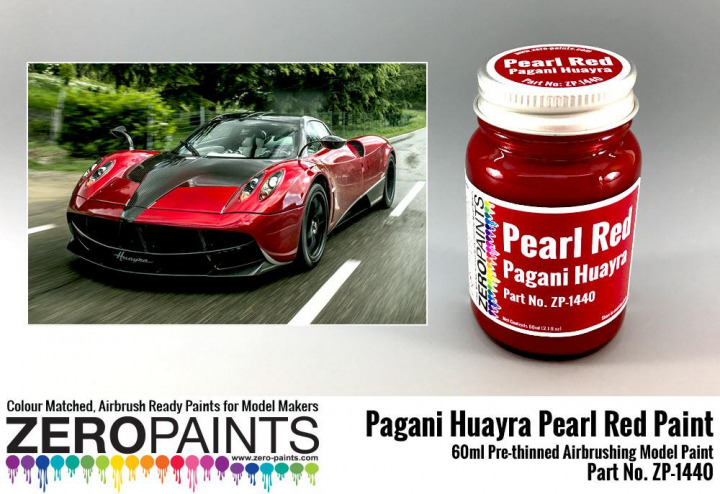 Boxart Pearl Red Pagani Huayra  Zero Paints