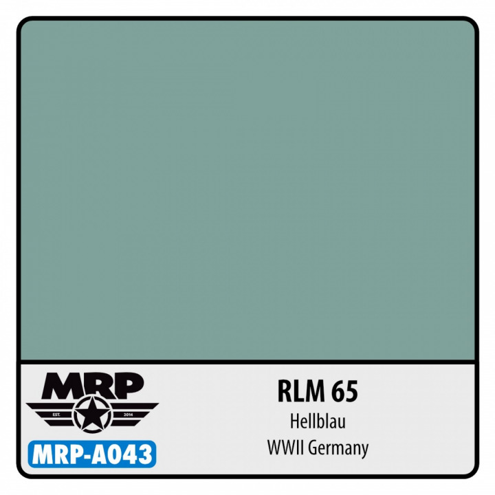 Boxart RLM 65 Hellblau - WWII Germany MR.Paint Boxart RLM 65 Hellblau - WWII Germany MR.Paint