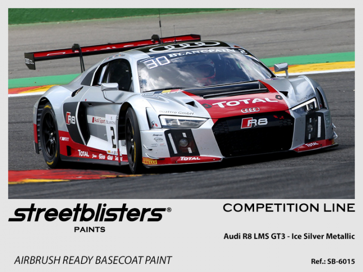 Boxart Audi R8 LMS GT3 Ice Silver Metallic  StreetBlisters Paints