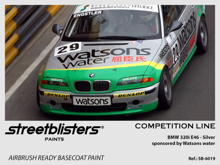 Boxart BMW 320i E46 Silver  StreetBlisters Paints