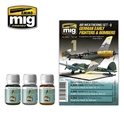 Boxart Air Weathering Set German Early Fighters & Bombers  Ammo by Mig Jimenez