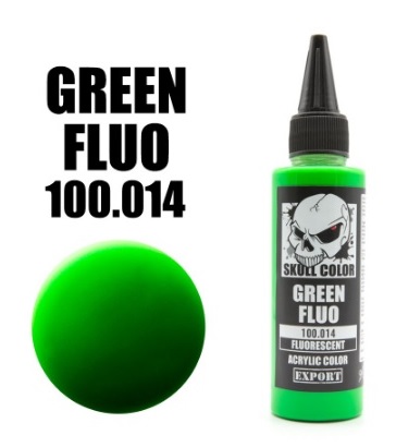 Boxart Green Fluo 014 Skull Color Fluorescent