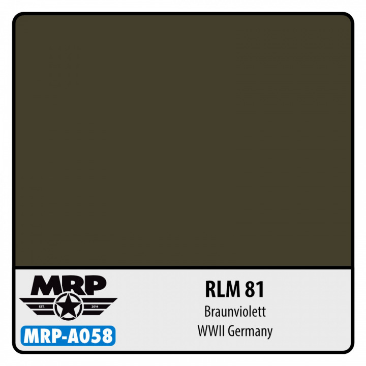 Boxart RLM 81 Braunviolett variant 1 - WWII Germany  MR.Paint