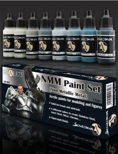 Boxart NMM Paint Set (steel)  Scale75