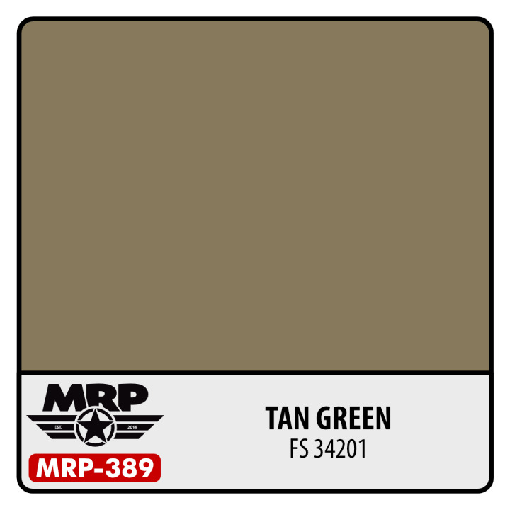 Boxart Tan Green (FS34201) MRP-389 MR.Paint