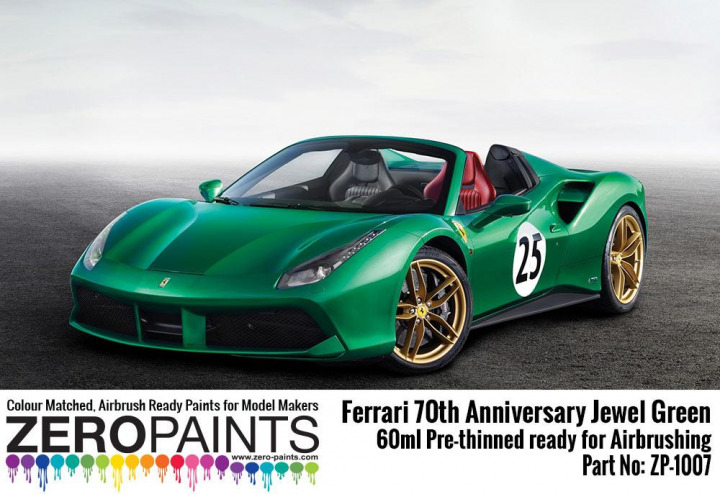 Boxart Jewel Green - Ferrari 70th Anniversary  Zero Paints
