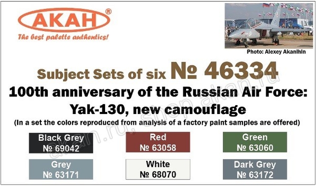 Boxart 100 years of the Air Force: Yak-130, new camouflage  Akah