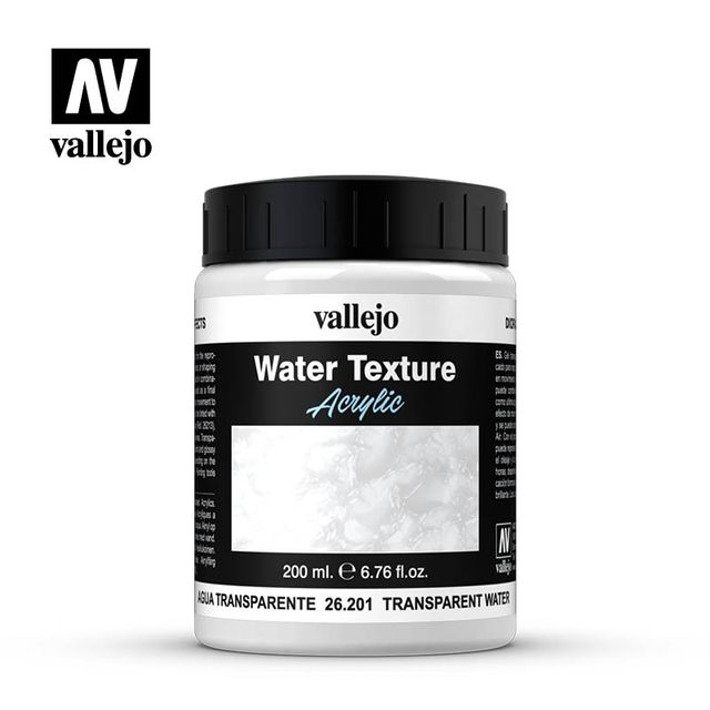 Boxart Acrylic Water Texture - Transparent Water Vallejo Diorama Effects Boxart Acrylic Water Texture - Transparent Water Vallejo Diorama Effects