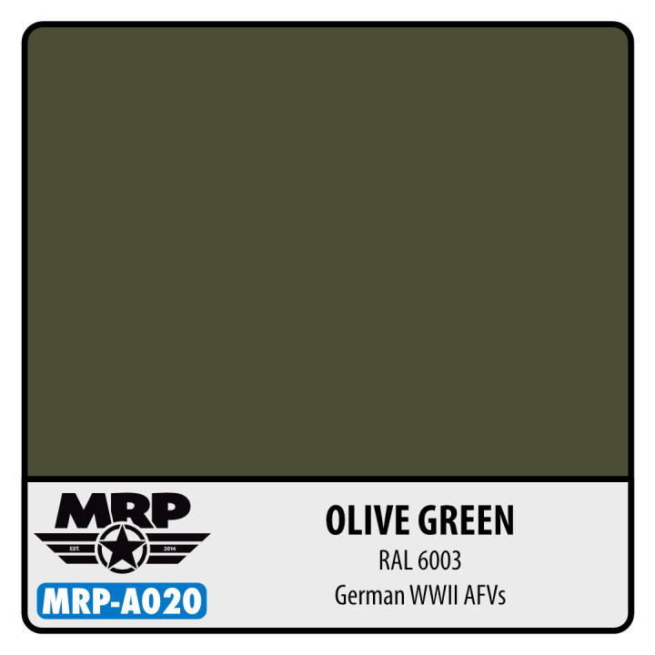 Boxart Olive Green RAL 6003 - German WWII AFV's  MR.Paint