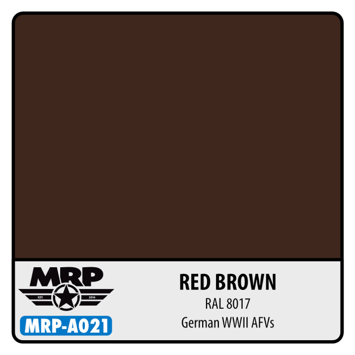 Boxart Red Brown RAL 8017 - German WWII AFV's  MR.Paint